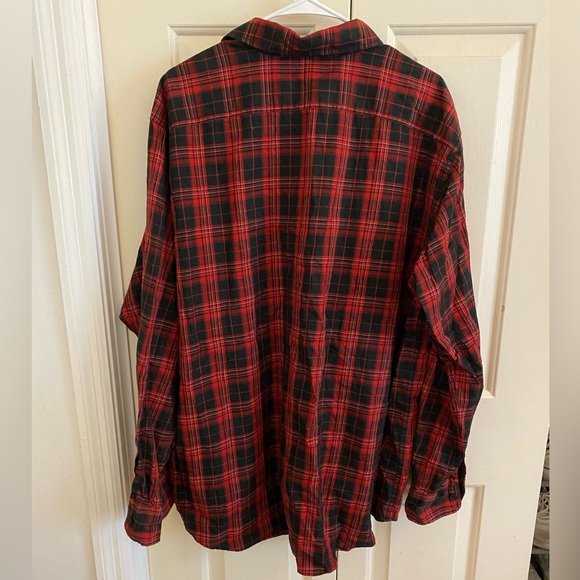 Red plaid polo by Ralph Lauren MENS XL - Picture 2 of 3